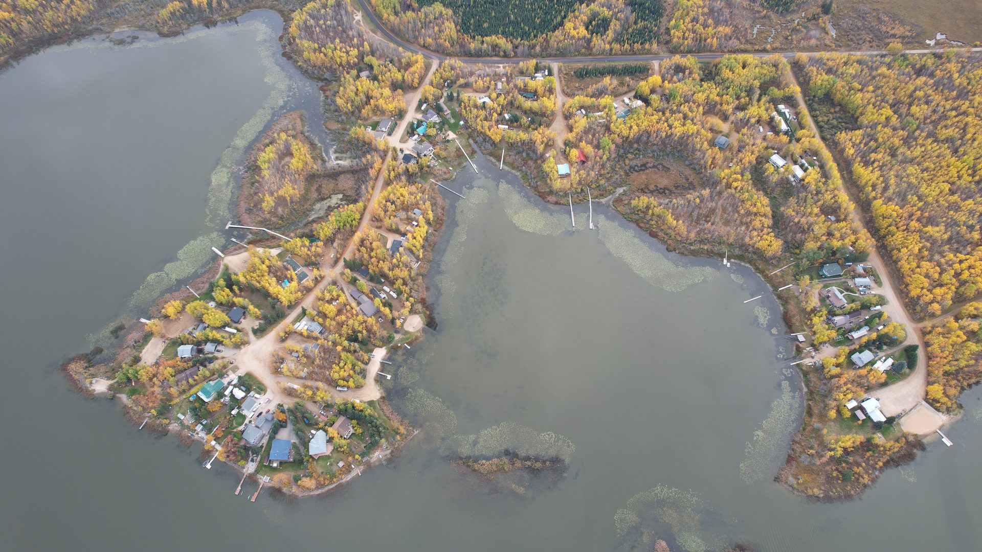 Overhead view of the Lightning Bay community